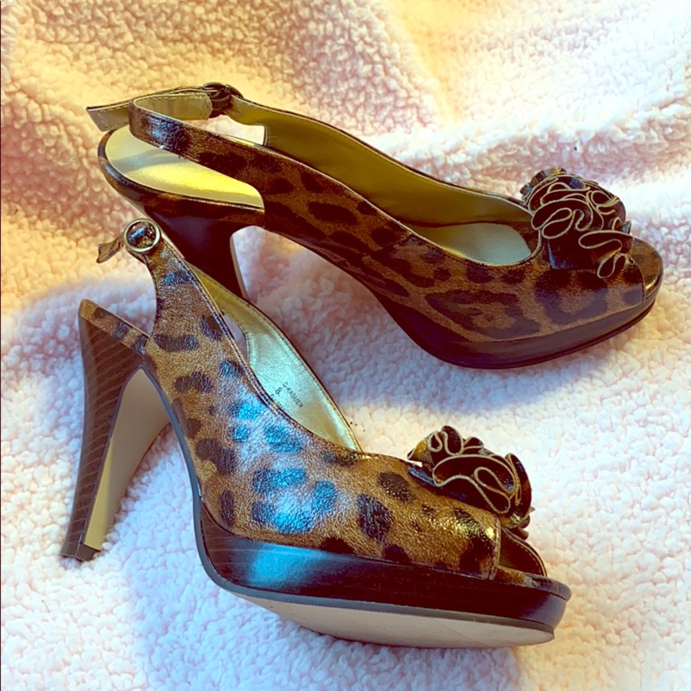 Madden Girl Platform Sandal Animal Print